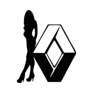 sticker renault girl 4