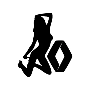 sticker renault girl 7