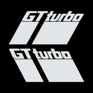 sticker renault gt turbo negru