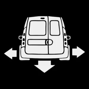 sticker renault kangoo down negru