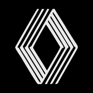 sticker renault logo lines 2 negru