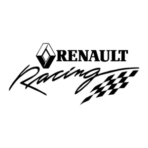 sticker renault racing flags