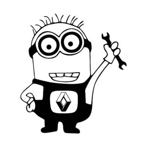 sticker renault renault minion