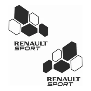 sticker renault rs flags 2