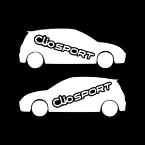 sticker renault set clio sport negru