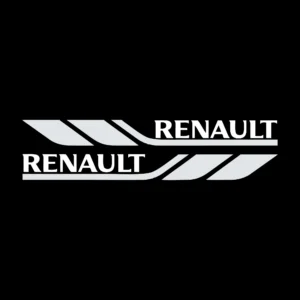 sticker renault set oglinzi negru