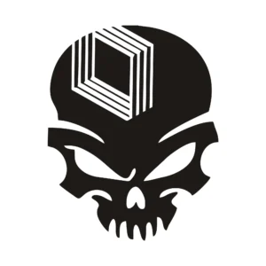sticker renault skull 2