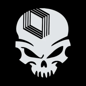 sticker renault skull 2 negru