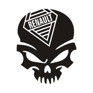 sticker renault skull