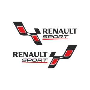 sticker renault sport flags