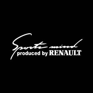 sticker renault sportsmind produced by renault negru