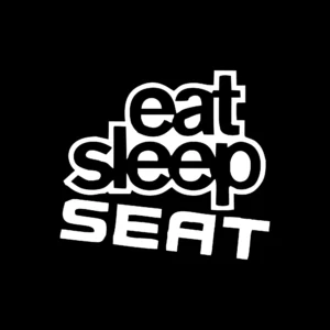 sticker seat eat sleep seat 2 negru