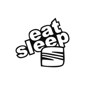 sticker seat eat sleep seat