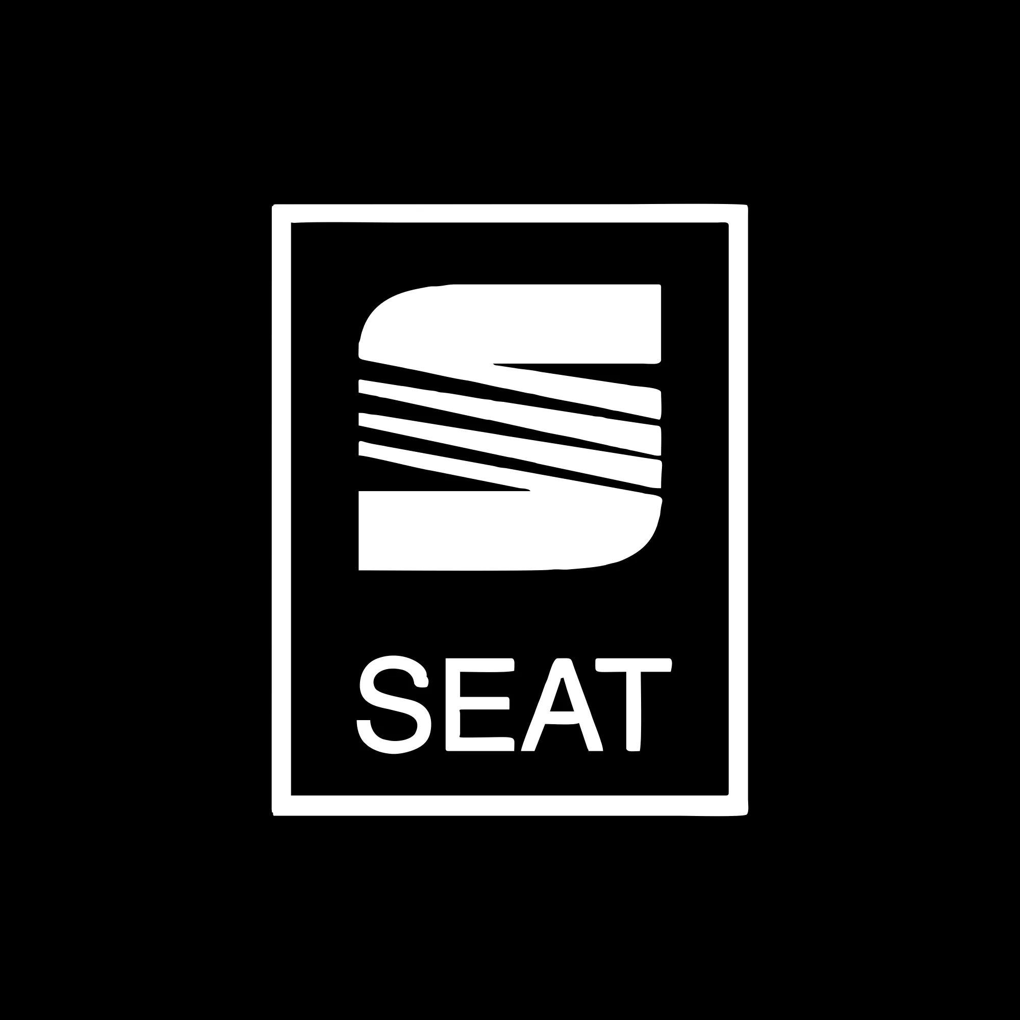 sticker seat logo 2 negru