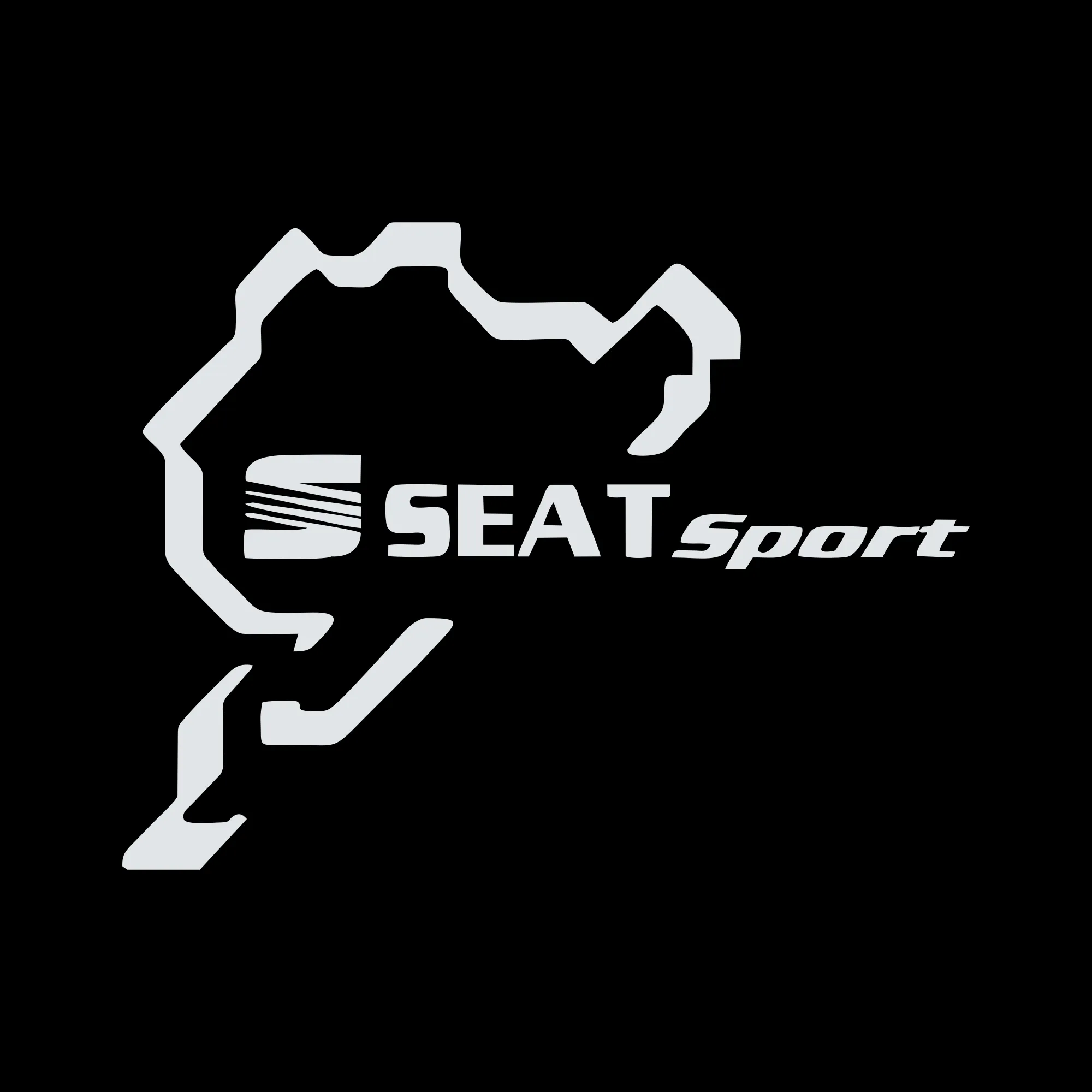sticker seat nurburgring sport negru