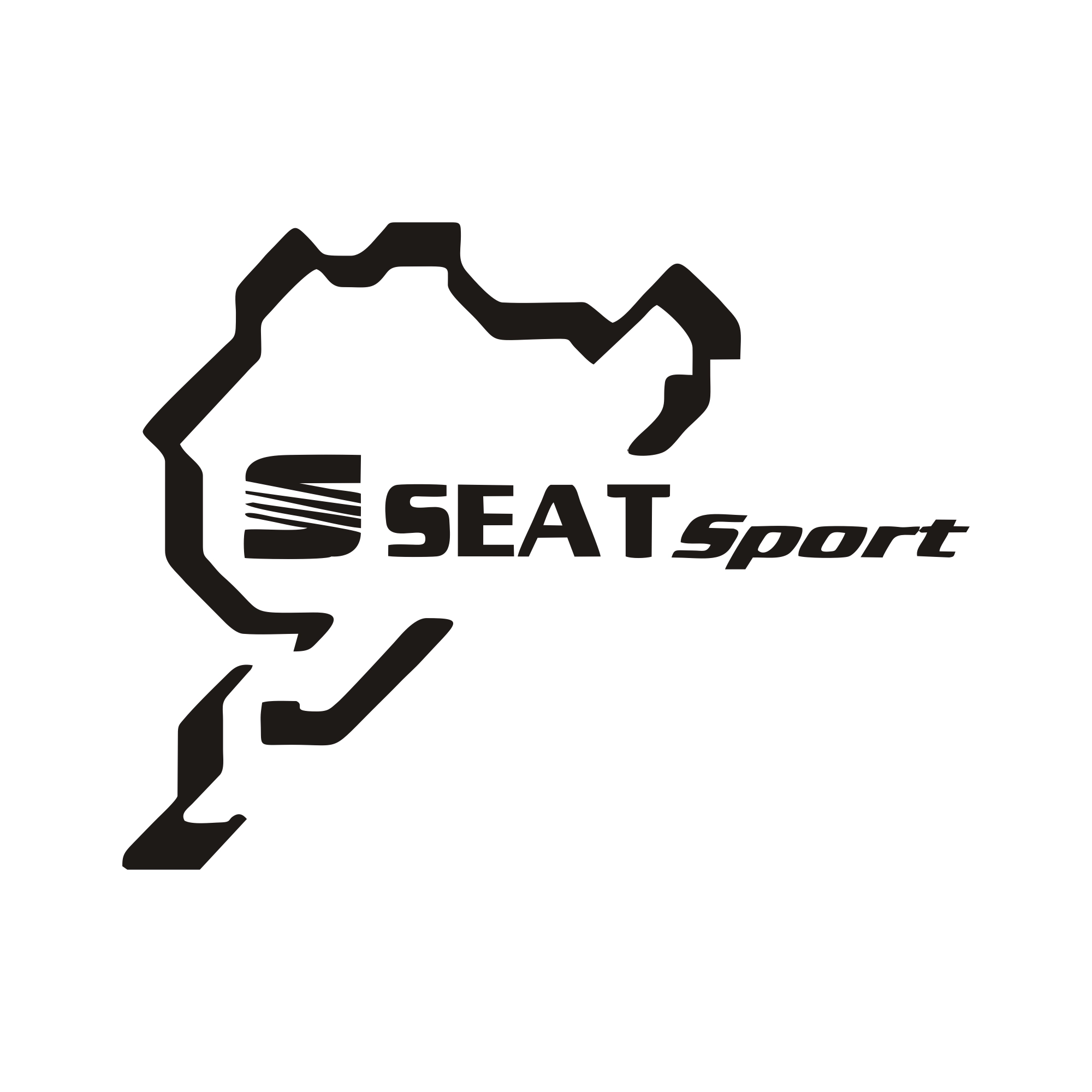 sticker seat nurburgring sport