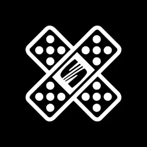 sticker seat patch negru