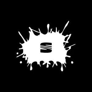 sticker seat splash negru