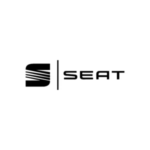 sticker seat text logo